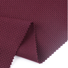 2021 Fabric Textiles Jacquard 75d Polyester Elastan Mikrofaser Waffelgewebe 100 Polyester Spandex Red Dobby Fabric